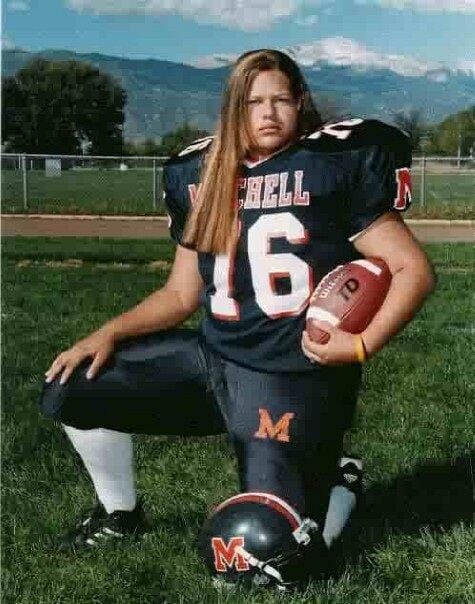 Alisha Zellner, football photo